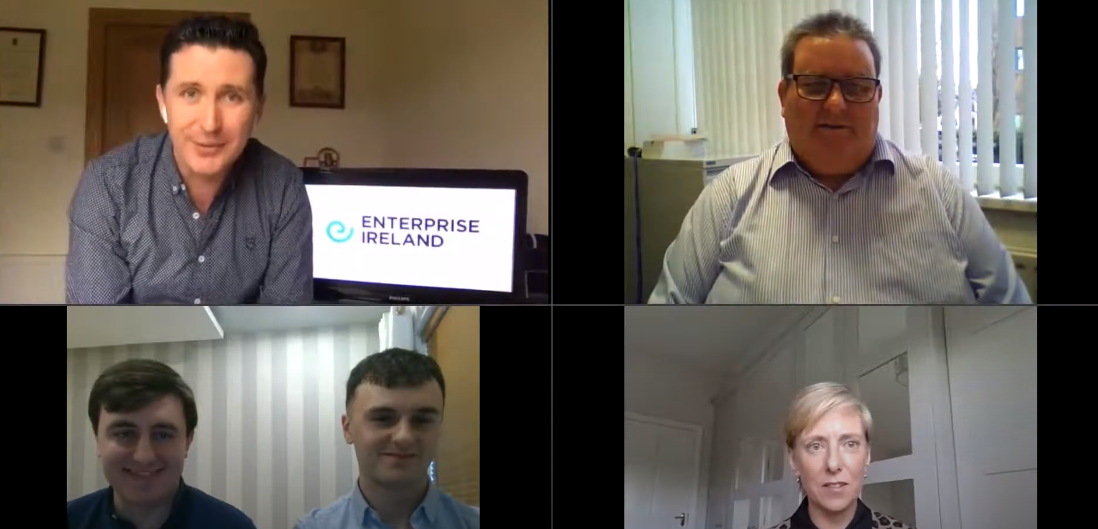 Image of 5 participants at an online meeting